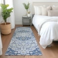thumbnail image 1 of Addison Rugs Chantille Indoor/Outdoor Traditional Medallion Blue Washable Runner Rug, 2'3" x 7'6", 1 of 6