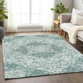 thumbnail image 1 of Addison Rugs Chantille Indoor/Outdoor Traditional Medallion Teal Washable Rectangle Rug, 9' x 12', 1 of 6