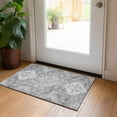 thumbnail image 1 of Addison Rugs Chantille Indoor/Outdoor Traditional Medallions Gray Washable Rectangle Rug, 1'8" x 2'6", 1 of 6
