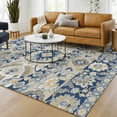 thumbnail image 1 of Addison Rugs Chantille Indoor/Outdoor Traditional Navy Machine Washable Rectangle Rug, 5' x 7'6", 1 of 8