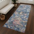 thumbnail image 1 of Addison Rugs Chantille Indoor/Outdoor Traditional Navy Machine Washable Runner Rug, 2'3" x 7'6", 1 of 8