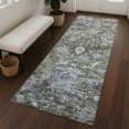 thumbnail image 1 of Addison Rugs Chantille Indoor/Outdoor Traditional Olive Machine Washable Runner Rug, 2'3" x 7'6", 1 of 8