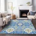 thumbnail image 1 of Addison Rugs Chantille Indoor/Outdoor Traditional Vintage Blue Washable Rectangle Rug, 3' x 5', 1 of 6