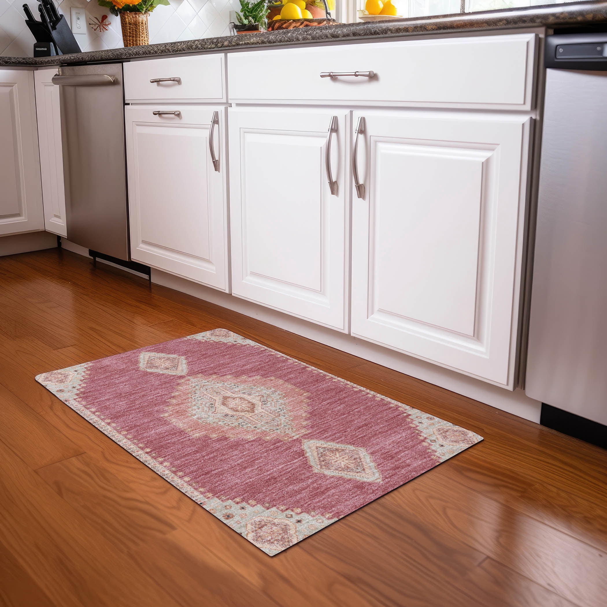 Addison Rugs Chantille Indoor/Outdoor Traditional Vintage Blush ...