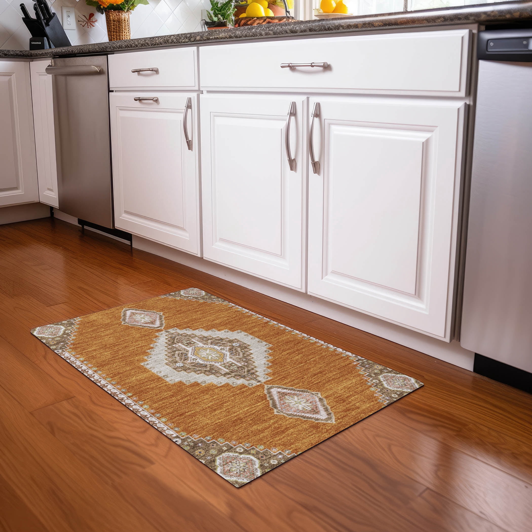 Addison Rugs Chantille Indoor/Outdoor Traditional Vintage Copper ...