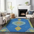 thumbnail image 1 of Addison Rugs Chantille Indoor/Outdoor Traditional Vintage Denim Washable Rectangle Rug, 3' x 5', 1 of 6