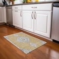 thumbnail image 1 of Addison Rugs Chantille Indoor/Outdoor Traditional Vintage Gold Washable Rectangle Rug, 1'8" x 2'6", 1 of 6