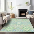 thumbnail image 1 of Addison Rugs Chantille Indoor/Outdoor Traditional Vintage Mint Washable Rectangle Rug, 5' x 7'6", 1 of 6