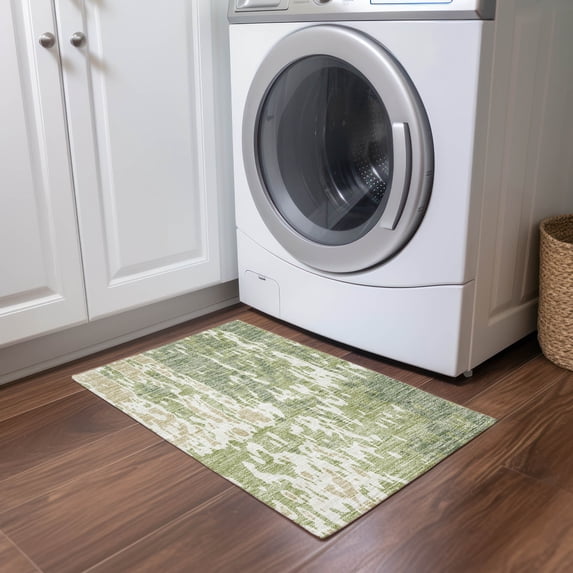 Addison Rugs Chantille Indoor/Outdoor Transitional Abstract Aloe Washable Rectangle Rug, 1'8" x 2'6"