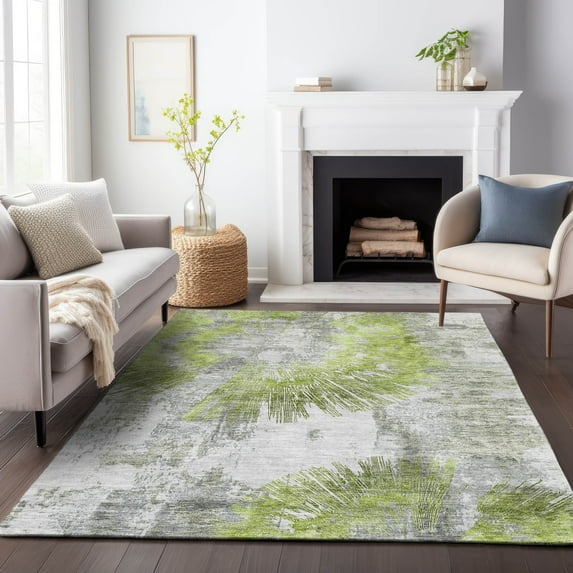 Addison Rugs Chantille Indoor/Outdoor Transitional Abstract Aloe Washable Rectangle Rug, 3' x 5'