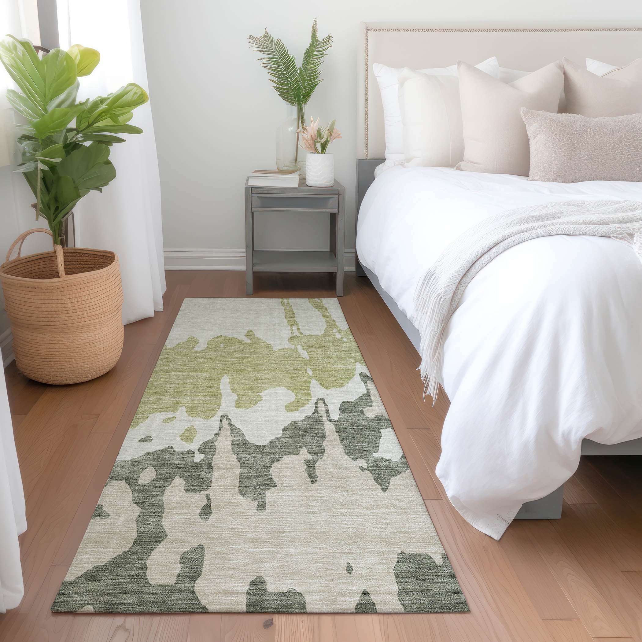 Addison Rugs Chantille Indoor/Outdoor Transitional Abstract Aloe Washable Runner Rug, 2'3" x 7'6"