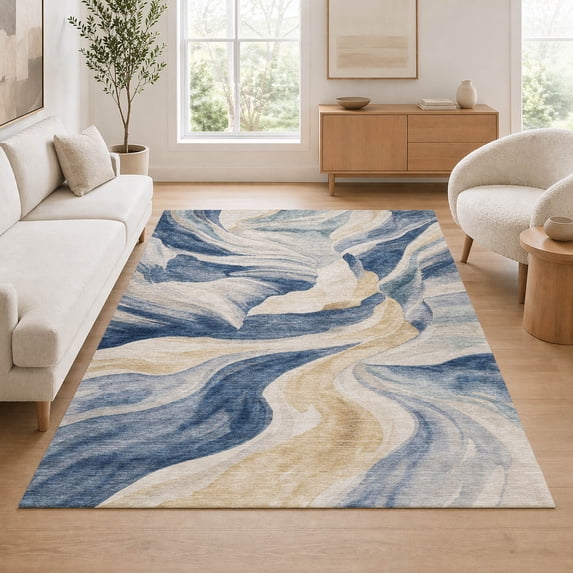 Addison Rugs Chantille Indoor/Outdoor Transitional Abstract Baltic Machine Washable Rectangle Rug, 10' x 14'