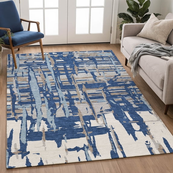 Addison Rugs Chantille Indoor/Outdoor Transitional Abstract Baltic Machine Washable Rectangle Rug, 10' x 14'