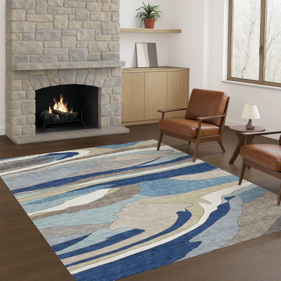 Addison Rugs Chantille Indoor/Outdoor Transitional Abstract Baltic Machine Washable Rectangle Rug, 10' x 14'