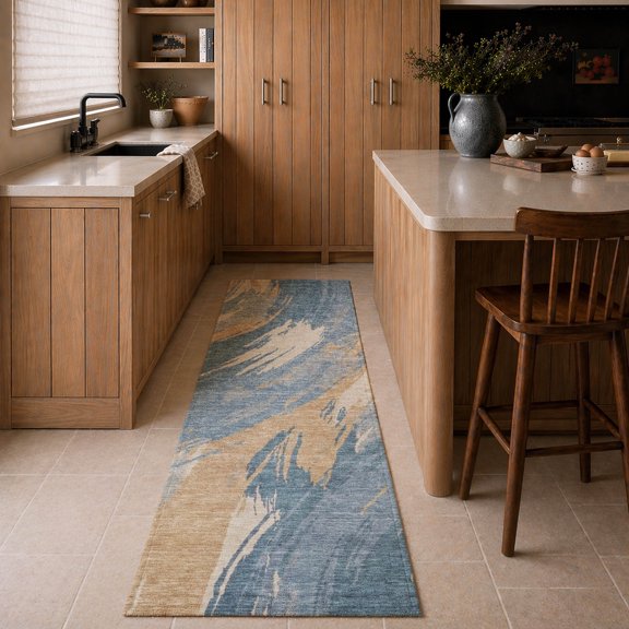 Addison Rugs Chantille Indoor/Outdoor Transitional Abstract Baltic Machine Washable Runner Rug, 2'3" x 7'6"