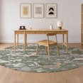 thumbnail image 1 of Addison Rugs Chantille Indoor/Outdoor Transitional Abstract Basil Machine Washable Round Rug, 8' x 8', 1 of 7