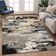 thumbnail image 1 of Addison Rugs Chantille Indoor/Outdoor Transitional Abstract Black Machine Washable Rectangle Rug, 10' x 14', 1 of 8