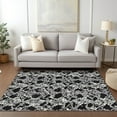 thumbnail image 1 of Addison Rugs Chantille Indoor/Outdoor Transitional Abstract Black Washable Rectangle Rug, 2'6" x 3'10", 1 of 6
