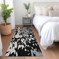 thumbnail image 1 of Addison Rugs Chantille Indoor/Outdoor Transitional Abstract Black Washable Runner Rug, 2'3" x 7'6", 1 of 6