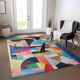 thumbnail image 1 of Addison Rugs Chantille Indoor/Outdoor Transitional Abstract Blue Machine Washable Rectangle Rug, 10' x 14', 1 of 7