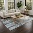 thumbnail image 1 of Addison Rugs Chantille Indoor/Outdoor Transitional Abstract Blue Machine Washable Rectangle Rug, 3' x 5', 1 of 8