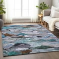 thumbnail image 1 of Addison Rugs Chantille Indoor/Outdoor Transitional Abstract Blue Washable Rectangle Rug, 3' x 5', 1 of 6