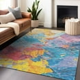 thumbnail image 1 of Addison Rugs Chantille Indoor/Outdoor Transitional Abstract Blue Washable Rectangle Rug, 9' x 12', 1 of 6