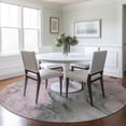 thumbnail image 1 of Addison Rugs Chantille Indoor/Outdoor Transitional Abstract Blush Washable Round Rug, 8' x 8', 1 of 6