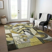 Addison Rugs Chantille Indoor/Outdoor Transitional Abstract Brown Machine Washable Rectangle Rug, 10' x 14'