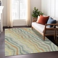 thumbnail image 1 of Addison Rugs Chantille Indoor/Outdoor Transitional Abstract Celery Machine Washable Rectangle Rug, 3' x 5', 1 of 8