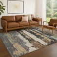 thumbnail image 1 of Addison Rugs Chantille Indoor/Outdoor Transitional Abstract Charcoal Machine Washable Rectangle Rug, 10' x 14', 1 of 8