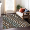thumbnail image 1 of Addison Rugs Chantille Indoor/Outdoor Transitional Abstract Chocolate Machine Washable Rectangle Rug, 3' x 5', 1 of 8