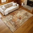 thumbnail image 1 of Addison Rugs Chantille Indoor/Outdoor Transitional Abstract Copper Machine Washable Rectangle Rug, 5' x 7'6", 1 of 8