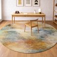 thumbnail image 1 of Addison Rugs Chantille Indoor/Outdoor Transitional Abstract Copper Machine Washable Round Rug, 8' x 8', 1 of 8