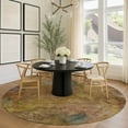 thumbnail image 1 of Addison Rugs Chantille Indoor/Outdoor Transitional Abstract Copper Machine Washable Round Rug, 8' x 8', 1 of 8
