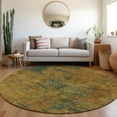 thumbnail image 1 of Addison Rugs Chantille Indoor/Outdoor Transitional Abstract Copper Washable Round Rug, 8' x 8', 1 of 6