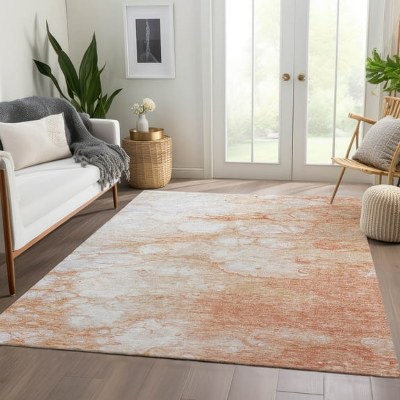 Addison Rugs Chantille Indoor/Outdoor Transitional Abstract Coral Washable Rectangle Rug, 8' x 10'