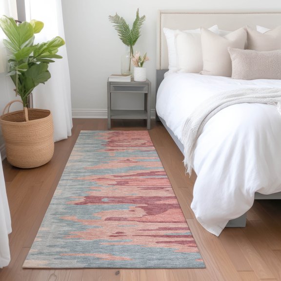 Addison Rugs Chantille Indoor/Outdoor Transitional Abstract Coral Washable Runner Rug, 2'3" x 7'6"