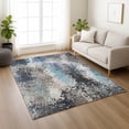 thumbnail image 1 of Addison Rugs Chantille Indoor/Outdoor Transitional Abstract Denim Machine Washable Rectangle Rug, 8' x 10', 1 of 8