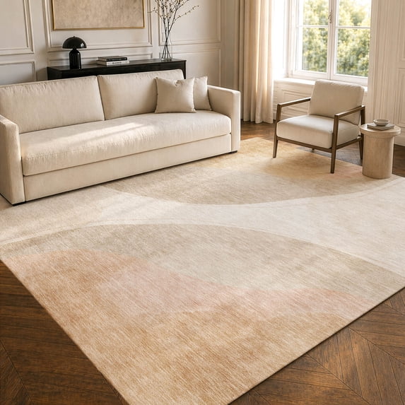 Addison Rugs Chantille Indoor/Outdoor Transitional Abstract Dune Machine Washable Rectangle Rug, 5' x 7'6"