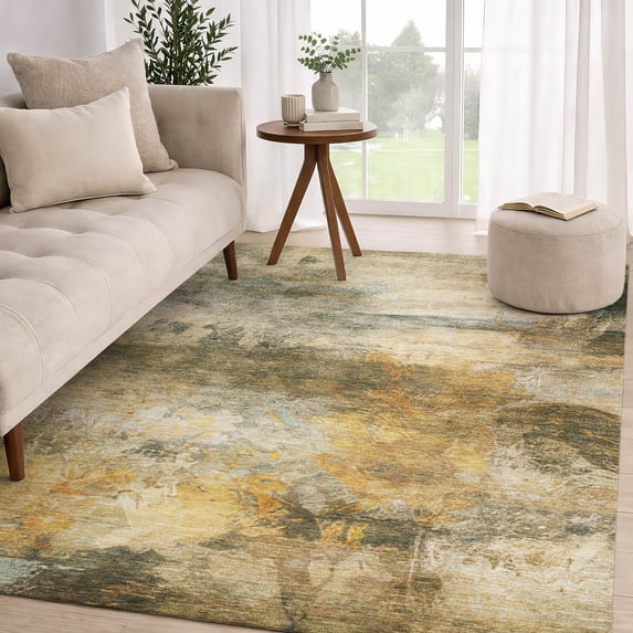 Addison Rugs Chantille Indoor/Outdoor Transitional Abstract Fern Machine Washable Rectangle Rug, 3' x 5'