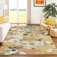 thumbnail image 1 of Addison Rugs Chantille Indoor/Outdoor Transitional Abstract Gold Machine Washable Rectangle Rug, 3' x 5', 1 of 8
