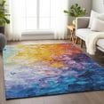 thumbnail image 1 of Addison Rugs Chantille Indoor/Outdoor Transitional Abstract Gold Washable Rectangle Rug, 2'6" x 3'10", 1 of 6