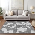 thumbnail image 1 of Addison Rugs Chantille Indoor/Outdoor Transitional Abstract Gray Washable Rectangle Rug, 3' x 5', 1 of 6