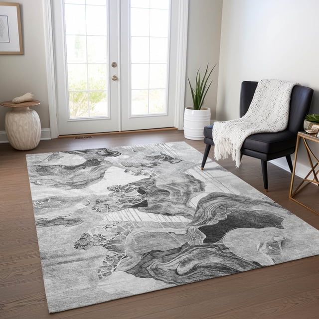 Addison Rugs Chantille Indoor/Outdoor Transitional Abstract Gray ...