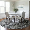 thumbnail image 1 of Addison Rugs Chantille Indoor/Outdoor Transitional Abstract Gray Washable Round Rug, 8' x 8', 1 of 6
