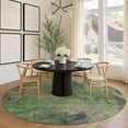 thumbnail image 1 of Addison Rugs Chantille Indoor/Outdoor Transitional Abstract Green Machine Washable Round Rug, 8' x 8', 1 of 8