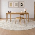 thumbnail image 1 of Addison Rugs Chantille Indoor/Outdoor Transitional Abstract Ivory Machine Washable Round Rug, 8' x 8', 1 of 7