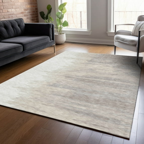 Addison Rugs Chantille Indoor/Outdoor Transitional Abstract Ivory Washable Rectangle Rug, 10' x 14'