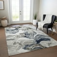 thumbnail image 1 of Addison Rugs Chantille Indoor/Outdoor Transitional Abstract Ivory Washable Rectangle Rug, 2'6" x 3'10", 1 of 6